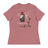 Christmas Elf Hope for a Cure Women's Relaxed Tee - JohnVsGBMHeather MauveS