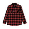 Christmas Leukemia Cancer Flannel - JohnVsGBMGrey Heather/ BlackXS