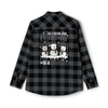 Christmas Melanoma Flannel - JohnVsGBMGrey Heather/ BlackXS