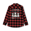 Christmas Melanoma Flannel - JohnVsGBMGrey Heather/ BlackXS