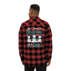 Christmas Ovarian Cancer Flannel - JohnVsGBMRed / BlackXS