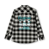 Christmas Ovarian Cancer Flannel - JohnVsGBMGrey Heather/ BlackXS