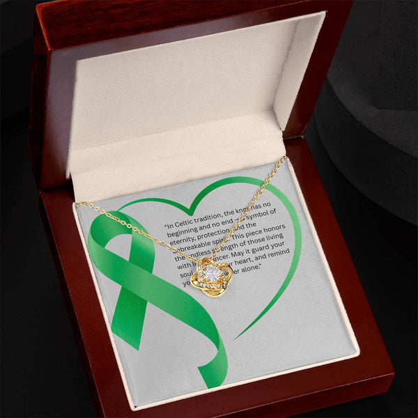 Circle of Hope – Liver Cancer Knot Jewelry - JohnVsGBM18K Yellow Gold FinishLuxury Box
