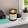 "Coconut Cream & Cardamom 9oz Soy Candle - 'Cancer Messed with the Wrong B' Collection | JohnVsGBM"