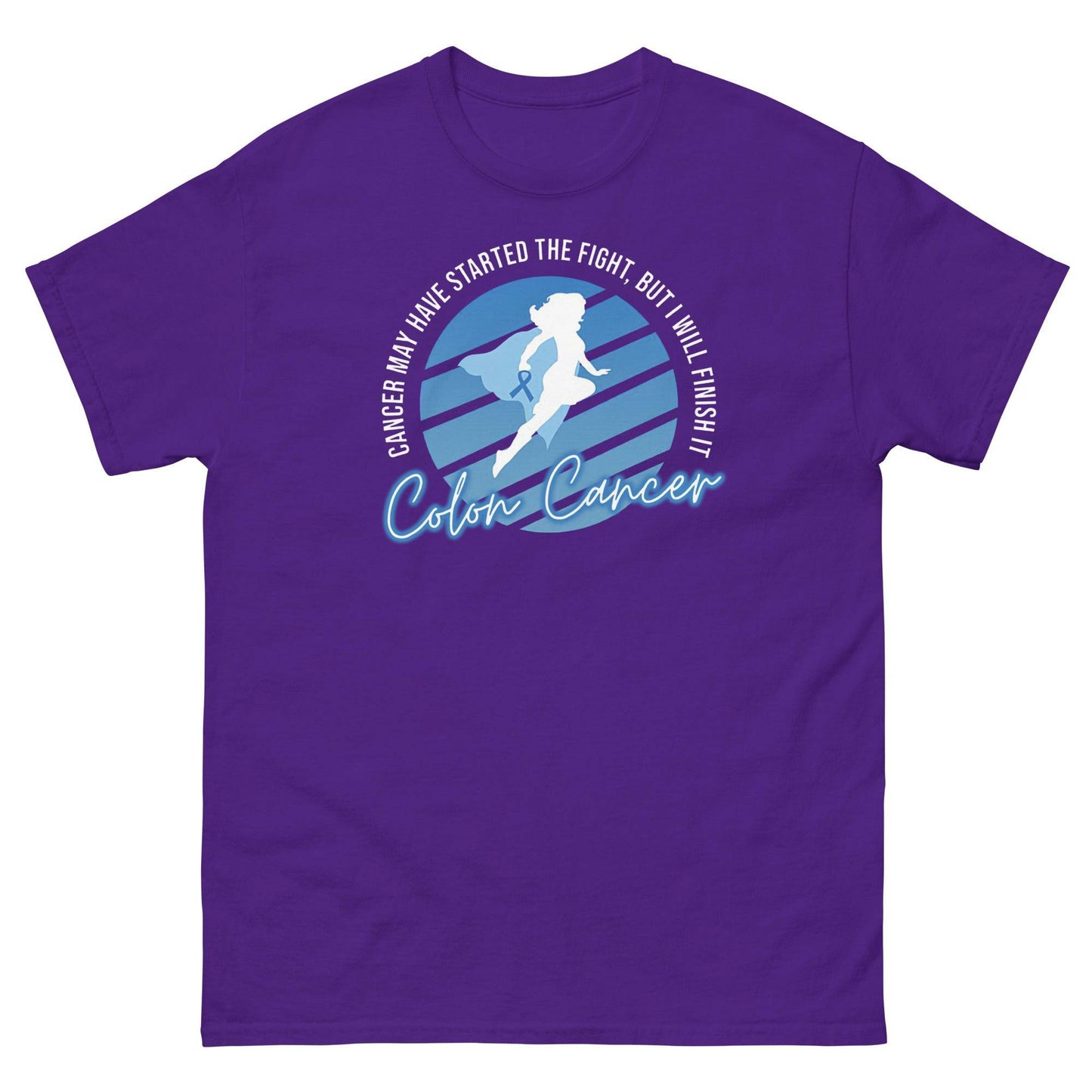 Colon Cancer Awareness Supergirl Classic Tee - JohnVsGBMPurpleS