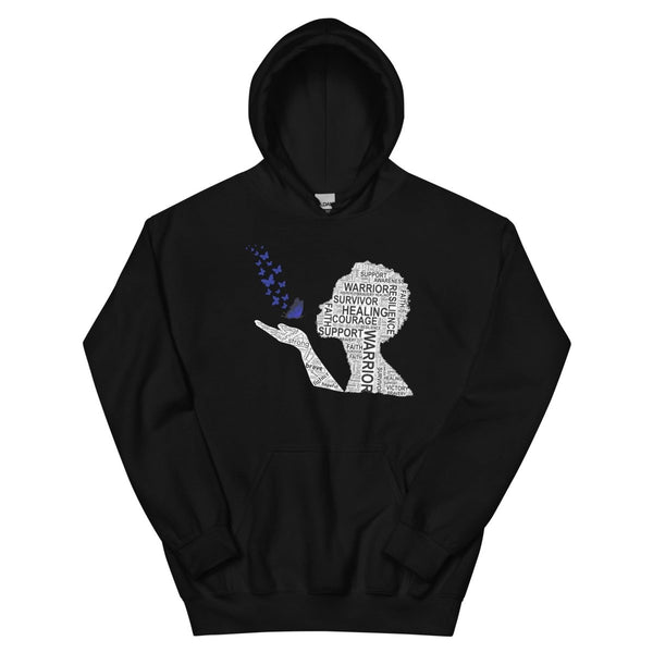 Colon Cancer Butterfly Hoodie - JohnVsGBMBlackS