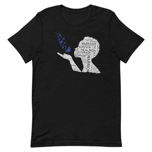 Colon Cancer Butterfly Tee - JohnVsGBMBlackXS