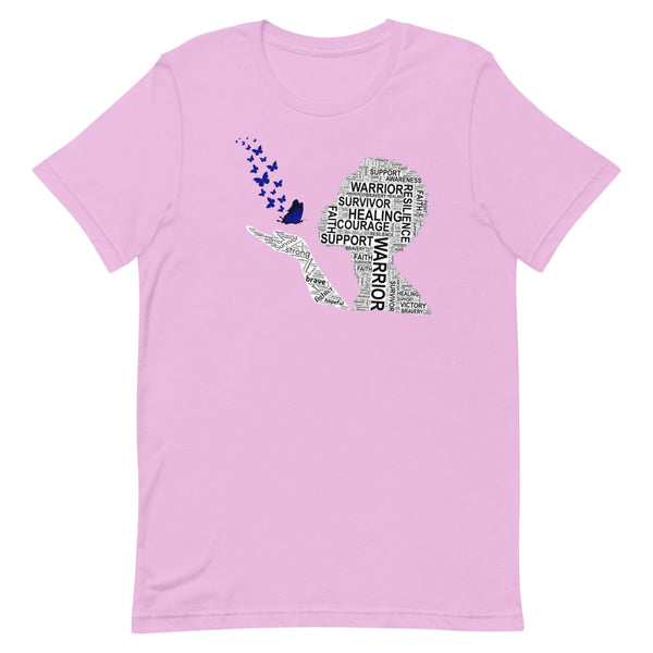 Colon Cancer Butterfly Tee - JohnVsGBMLilacS