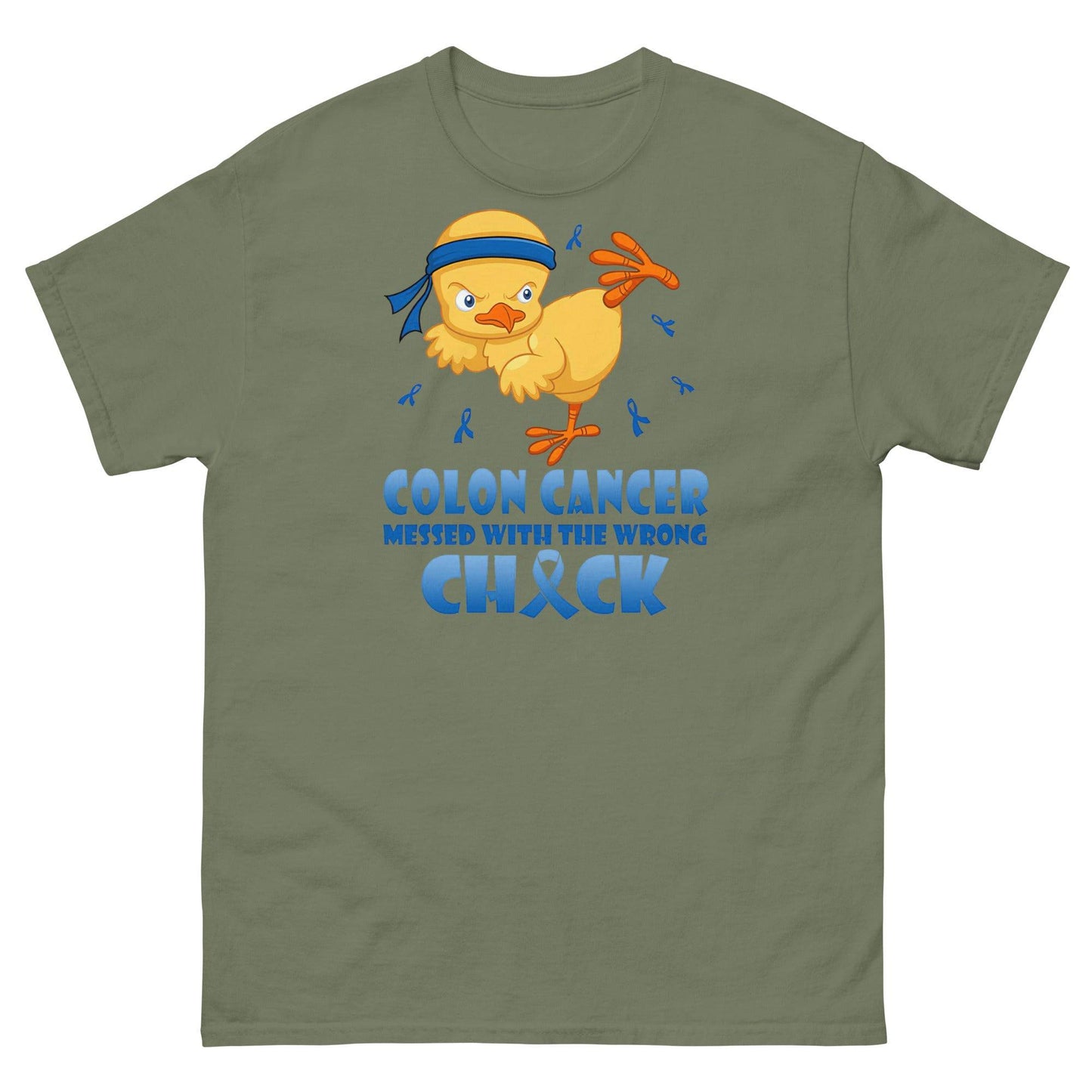 Colon Cancer Chick Tee - JohnVsGBMMilitary GreenS