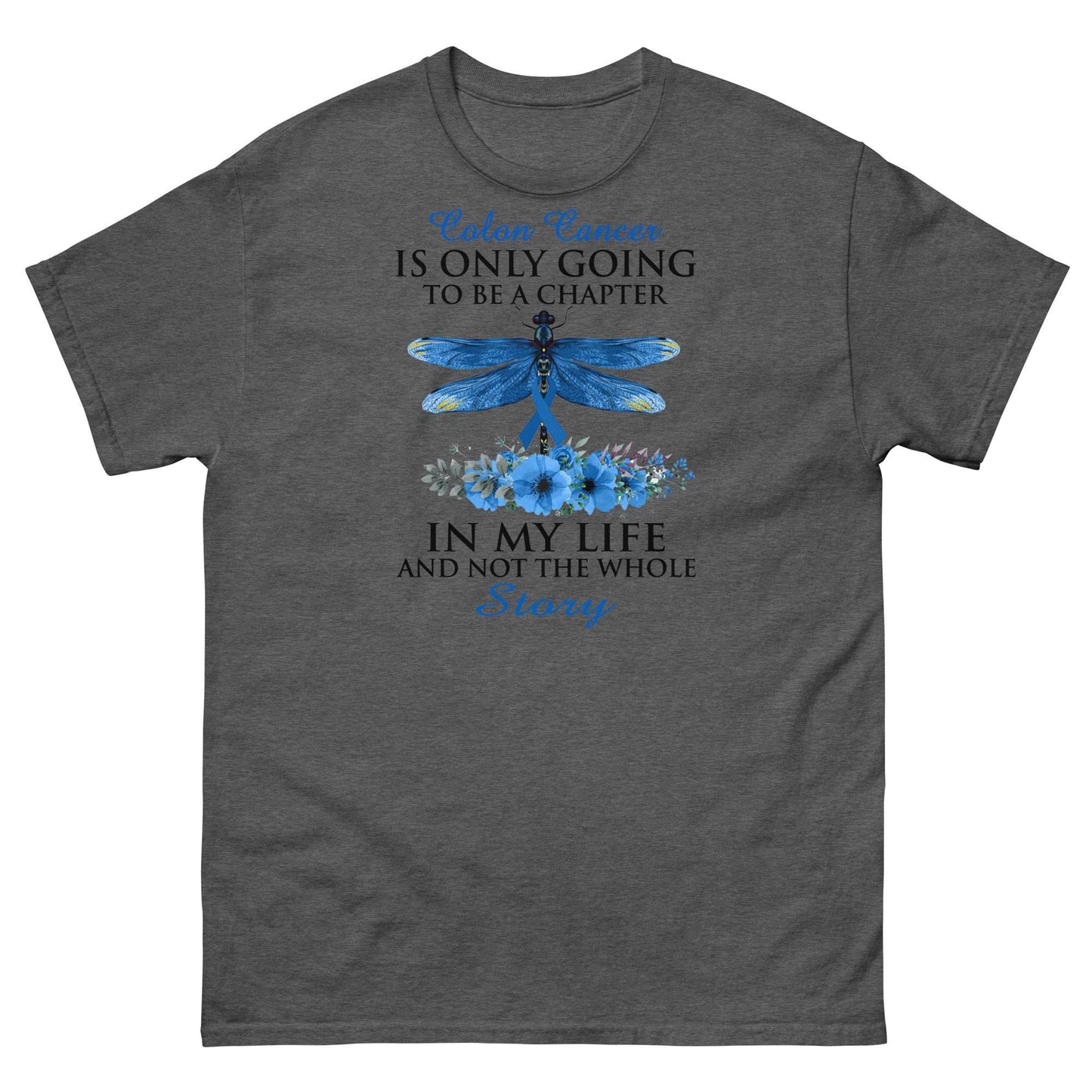 Colon Cancer Dragonfly Chapter Tee - JohnVsGBMDark HeatherS