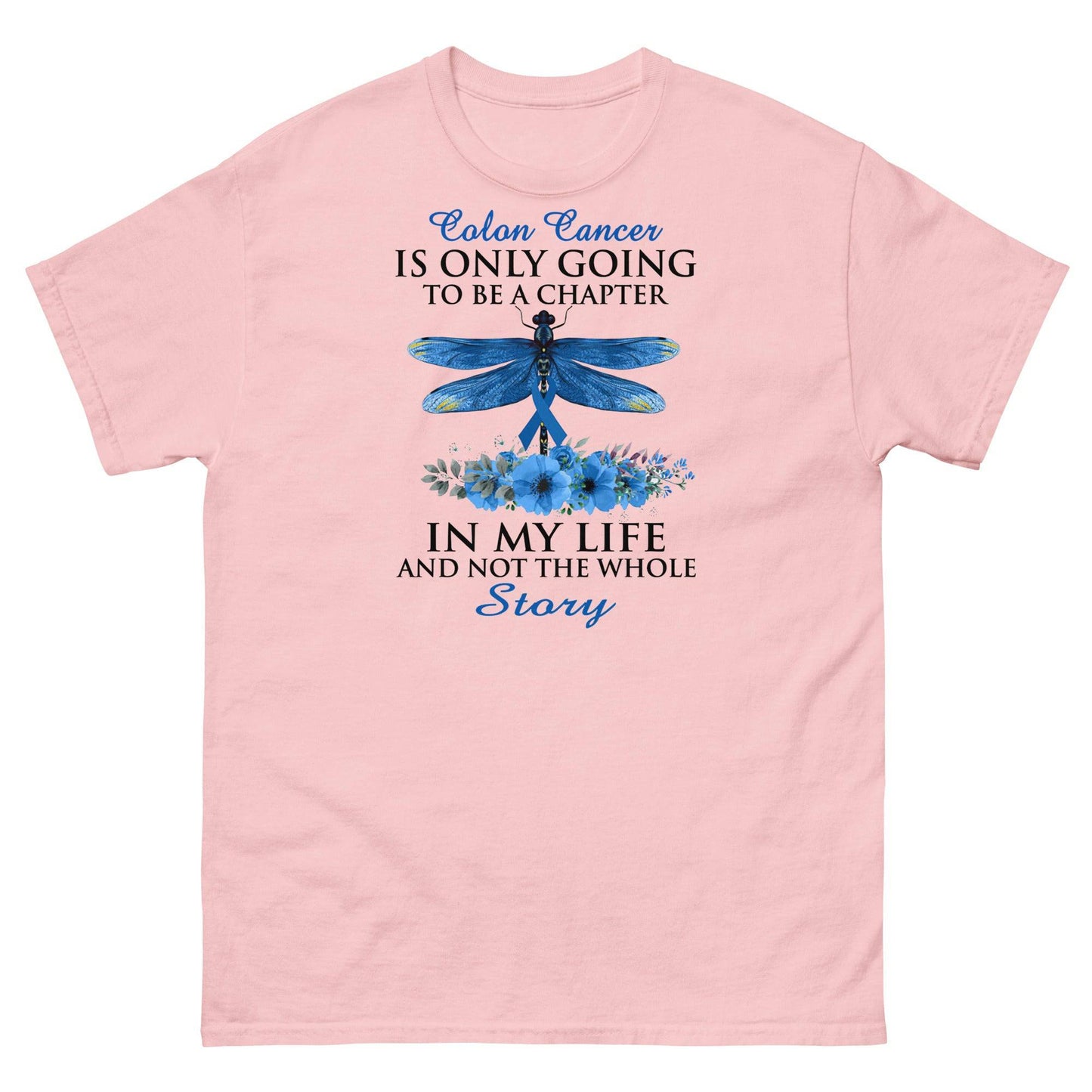 Colon Cancer Dragonfly Chapter Tee - JohnVsGBMLight PinkS