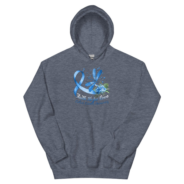 Colon Cancer Dragonfly Hoodie - JohnVsGBMHeather Sport Dark NavyS