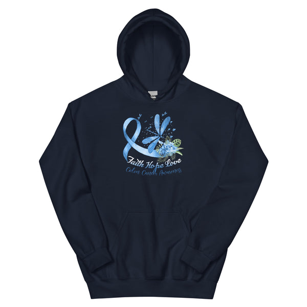 Colon Cancer Dragonfly Hoodie - JohnVsGBMNavyS