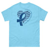 Colon Cancer Heart Ribbon Tee - JohnVsGBMSkyS