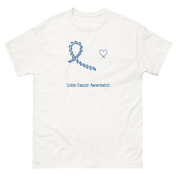 Colon Cancer Heartbeat Tee - JohnVsGBMWhiteS