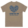 Colon Cancer I Wear Blue Heart Tee - JohnVsGBMBrown SavanaS