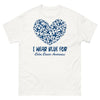 Colon Cancer I Wear Blue Heart Tee - JohnVsGBMWhiteS