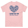 Colon Cancer I Wear Blue Heart Tee - JohnVsGBMLight PinkS