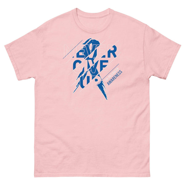 Colon Cancer Never Give Up Tee - JohnVsGBMLight PinkS