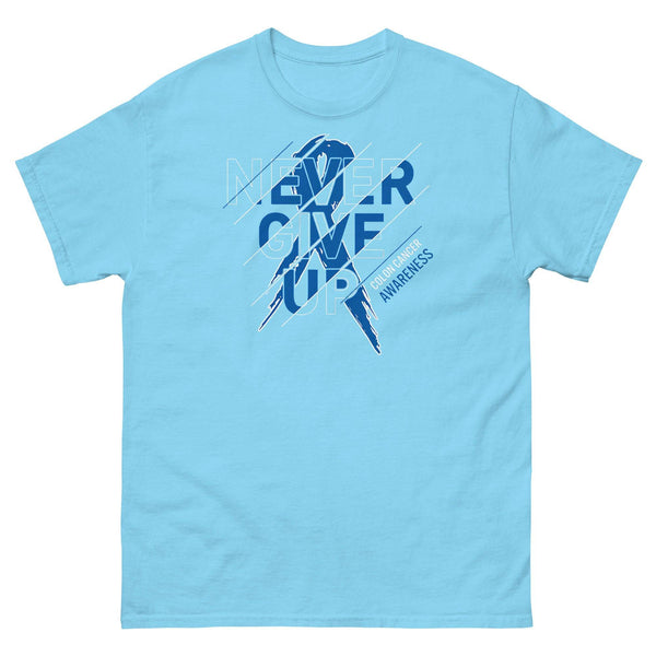 Colon Cancer Never Give Up Tee - JohnVsGBMSkyS