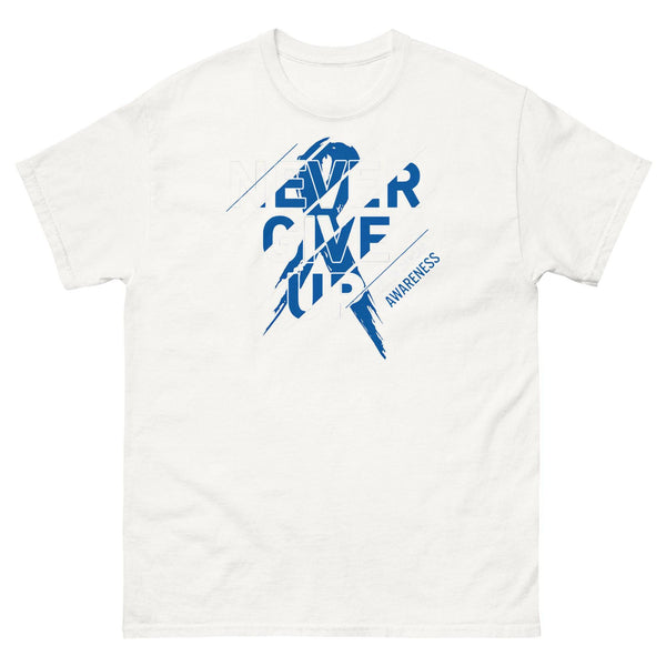 Colon Cancer Never Give Up Tee - JohnVsGBMWhiteS