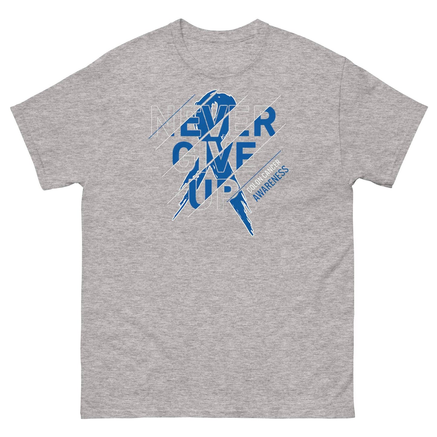 Colon Cancer Never Give Up Tee - JohnVsGBMSport GreyS