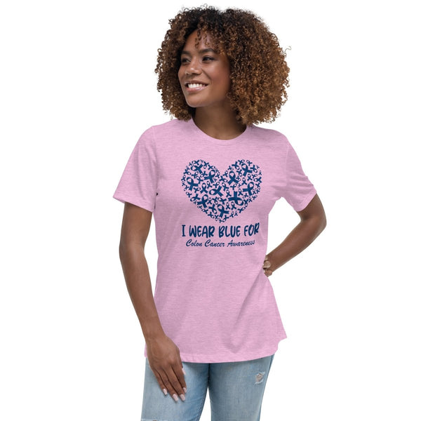 Colon Cancer Women's Blue Tee - JohnVsGBMHeather Prism LilacS