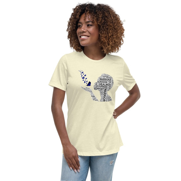 Colon Cancer Women's Butterfly Tee - JohnVsGBMCitronS