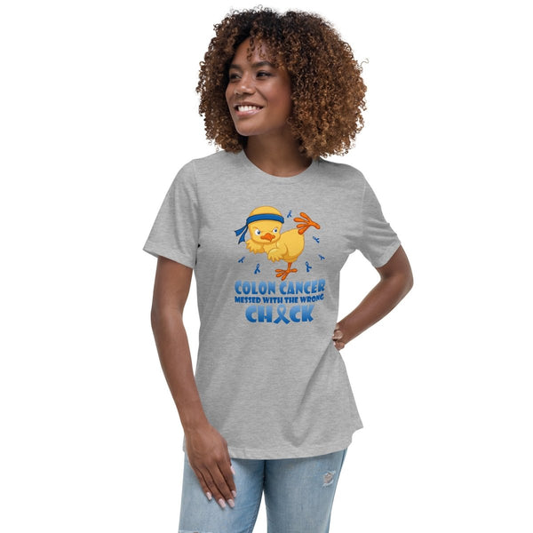 Colon Cancer Women's Chick Tee - JohnVsGBMAthletic HeatherS