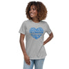 Colon Cancer Women's Heart Tee - JohnVsGBMAthletic HeatherS