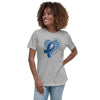 Colon Cancer Women's Heart Tee - JohnVsGBMAthletic HeatherS