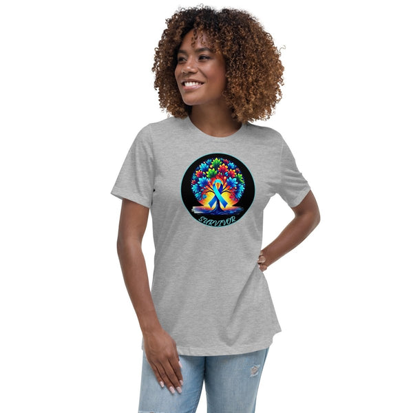 Colon Cancer Women's Life Scene Tee - JohnVsGBMAthletic HeatherS