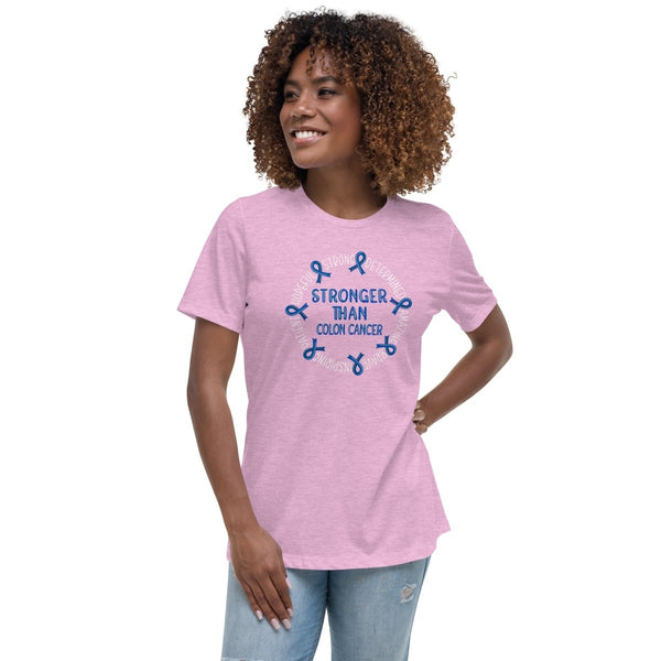 Colon Cancer Women's Stronger Tee - JohnVsGBMHeather Prism LilacS