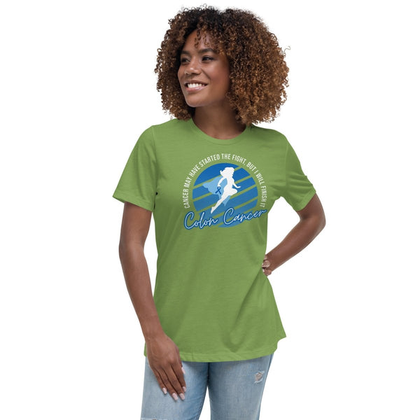 Colon Cancer Women's Supergirl Tee - JohnVsGBMLeafS