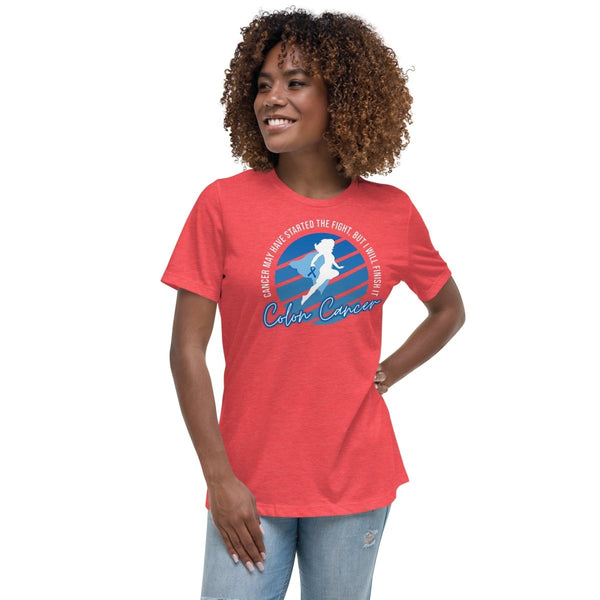 Colon Cancer Women's Supergirl Tee - JohnVsGBMHeather RedS