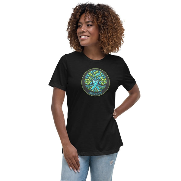 Colon Cancer Women's Tree of Life Tee - JohnVsGBMBlackS