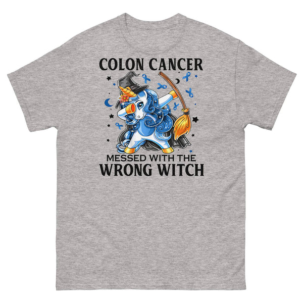 Colon Cancer Wrong Witch Tee - JohnVsGBMSport GreyS