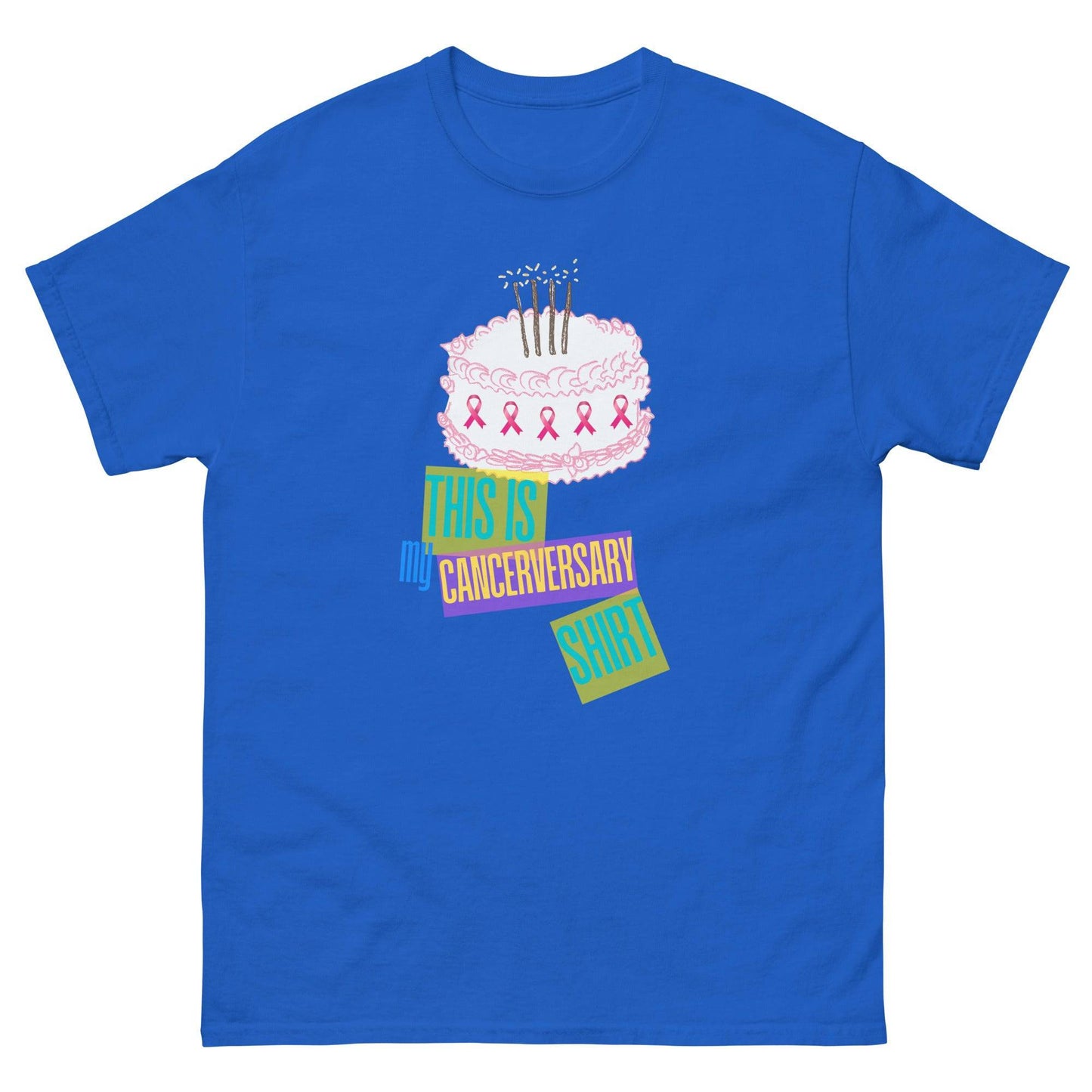 Customizable Cancer - Anniversary Cake Tee - JohnVsGBMRoyalS