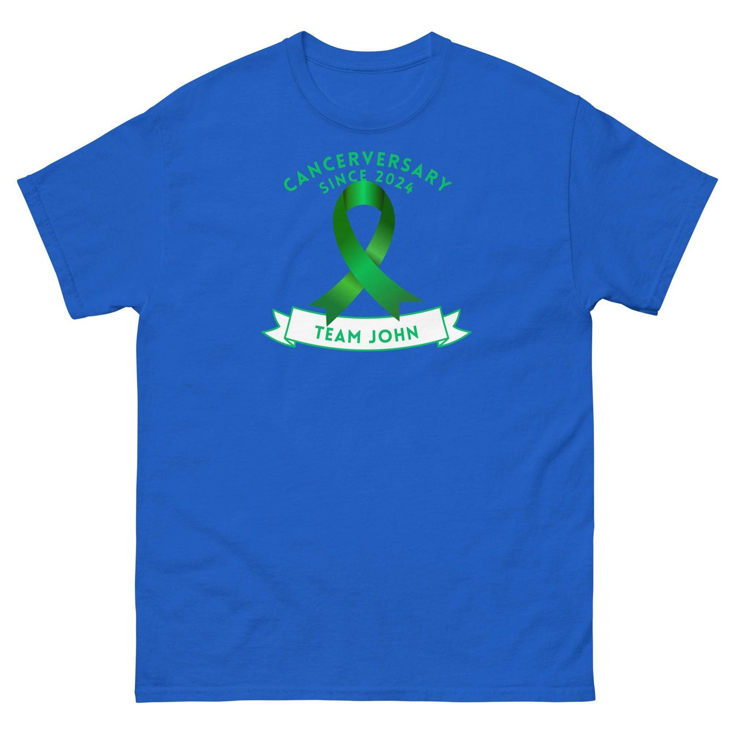 Customizable Cancer - Anniversary Team Ribbon Tee - JohnVsGBMRoyalS