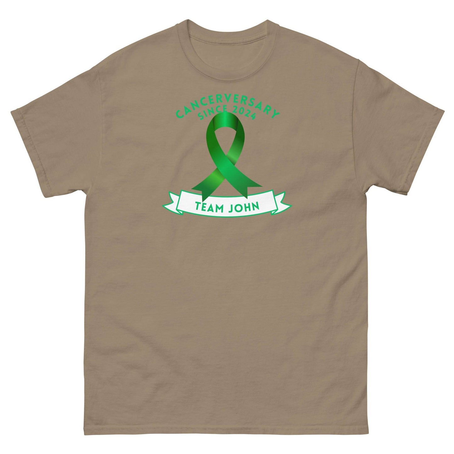 Customizable Cancer - Anniversary Team Ribbon Tee - JohnVsGBMBrown SavanaS