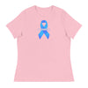 Customizable Cancer Ribbon Blue Womens Tee - JohnVsGBMPinkS