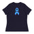 Customizable Cancer Ribbon Blue Womens Tee - JohnVsGBMNavyS