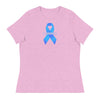 Customizable Cancer Ribbon Blue Womens Tee - JohnVsGBMHeather Prism LilacS