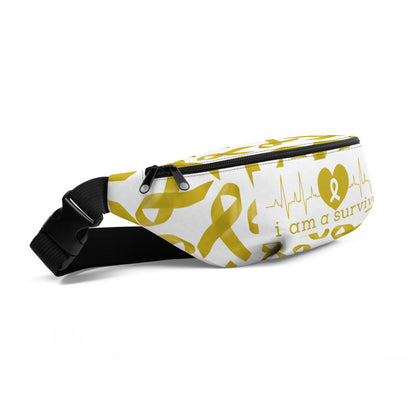 Customizable Cancer Ribbon Fanny Pack - JohnVsGBMS/M