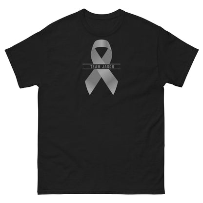 Customizable Cancer Ribbon Gray Tee - JohnVsGBMBlackS