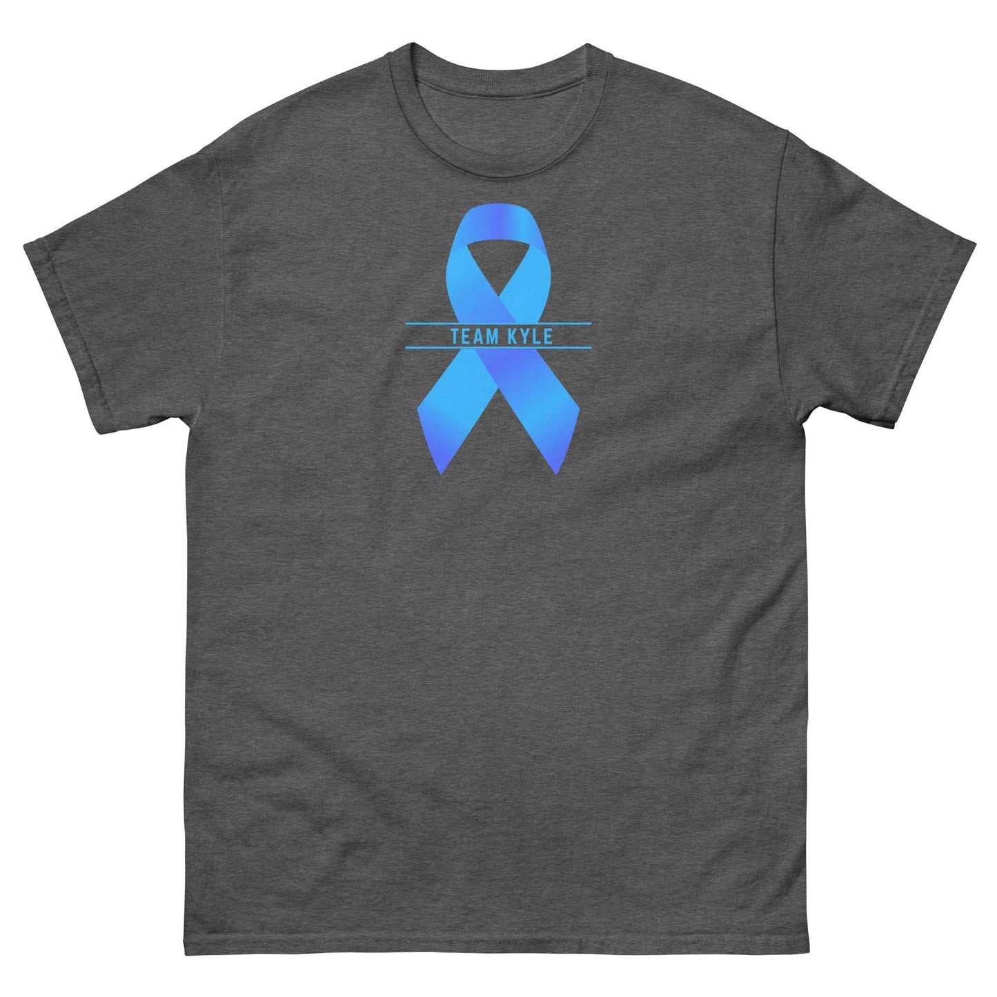 Customizable Cancer Ribbon Gray Tee - JohnVsGBMDark HeatherS