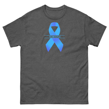 Customizable Cancer Ribbon Gray Tee - JohnVsGBMDark HeatherS