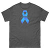 Customizable Cancer Ribbon Gray Tee - JohnVsGBMDark HeatherS