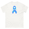 Customizable Cancer Ribbon Gray Tee - JohnVsGBMWhiteS