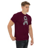 Customizable Cancer Ribbon Gray Tee - JohnVsGBMMaroonS